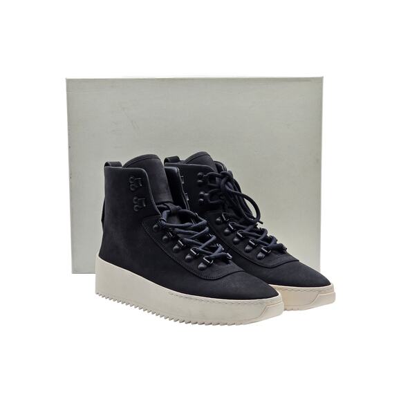 Fear of God Hiking Sneaker Nubuck Leather High Top Boots Black EU 40 US 7 - NWB